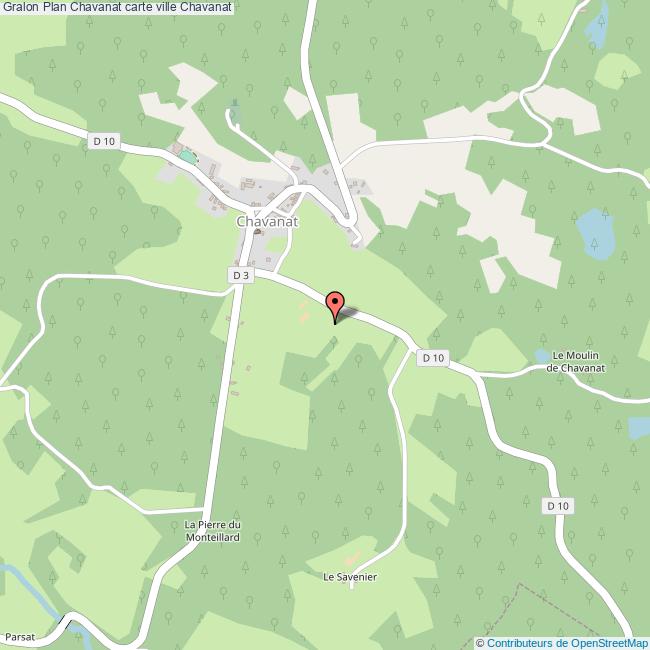 Plan Chavanat carte ville Chavanat