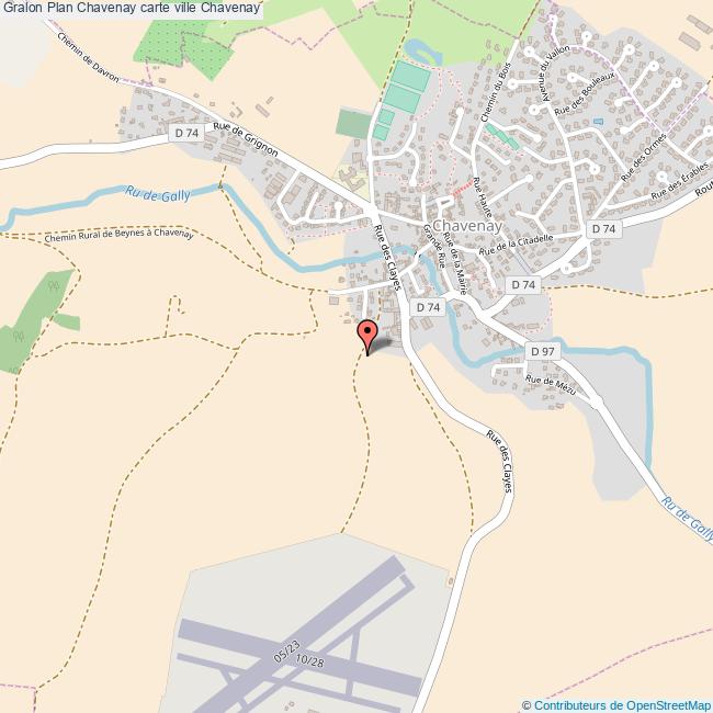 Plan Chavenay carte ville Chavenay