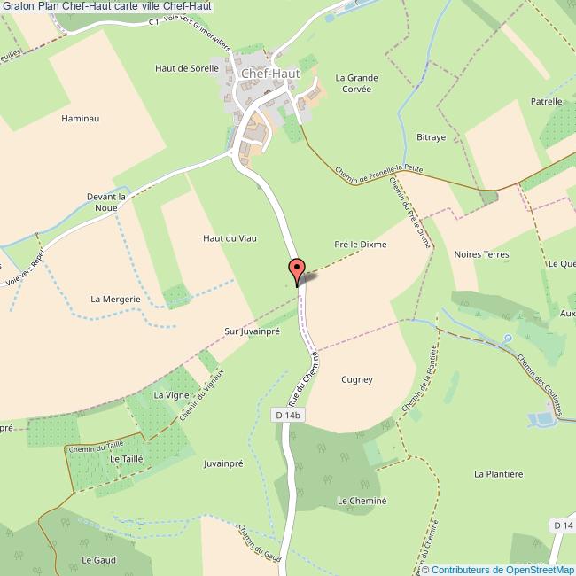 Plan ChefHaut carte ville ChefHaut