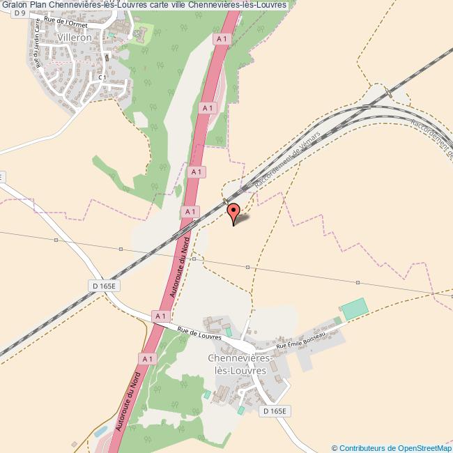 plan Chennevières-lès-Louvres