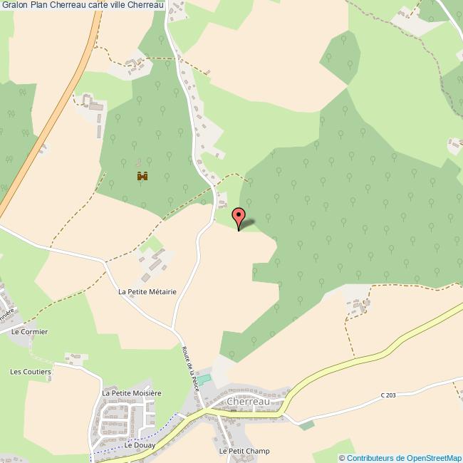 Plan Cherreau carte ville Cherreau