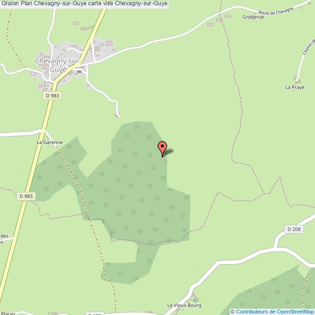 Plan ChevagnysurGuye carte ville ChevagnysurGuye