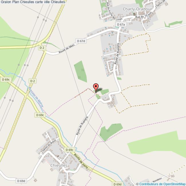 Plan Chieulles carte ville Chieulles