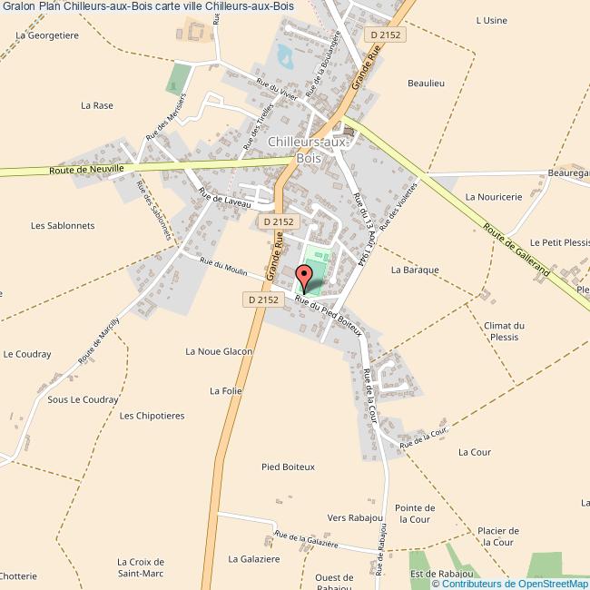 Plan ChilleursauxBois carte ville ChilleursauxBois