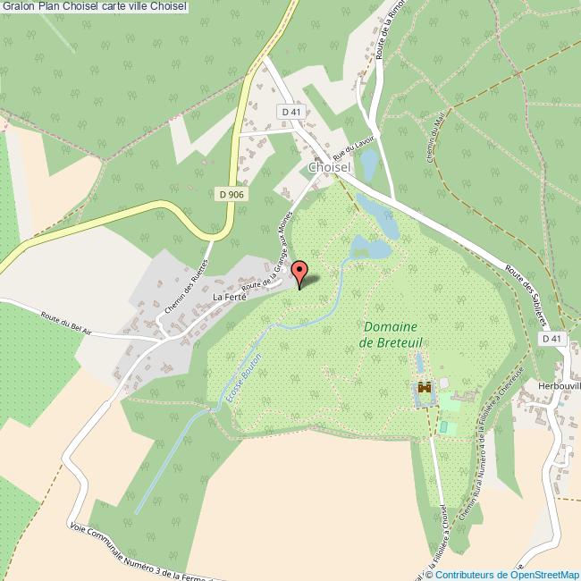 Plan Choisel carte ville Choisel