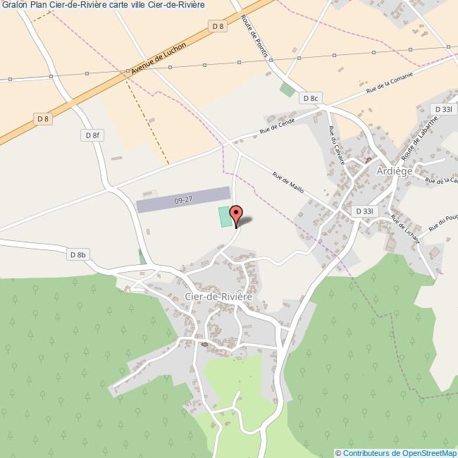Plan CierdeRivière carte ville CierdeRivière