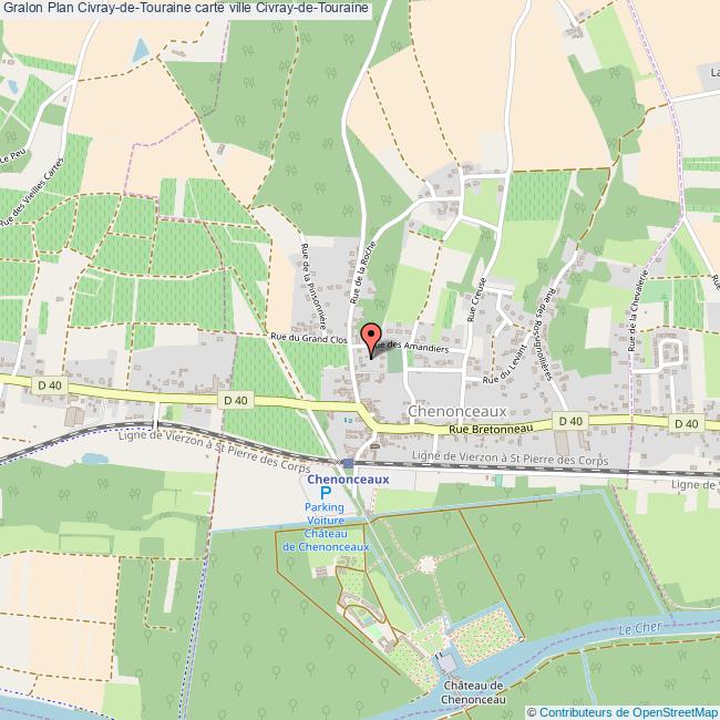 Plan CivraydeTouraine carte ville CivraydeTouraine