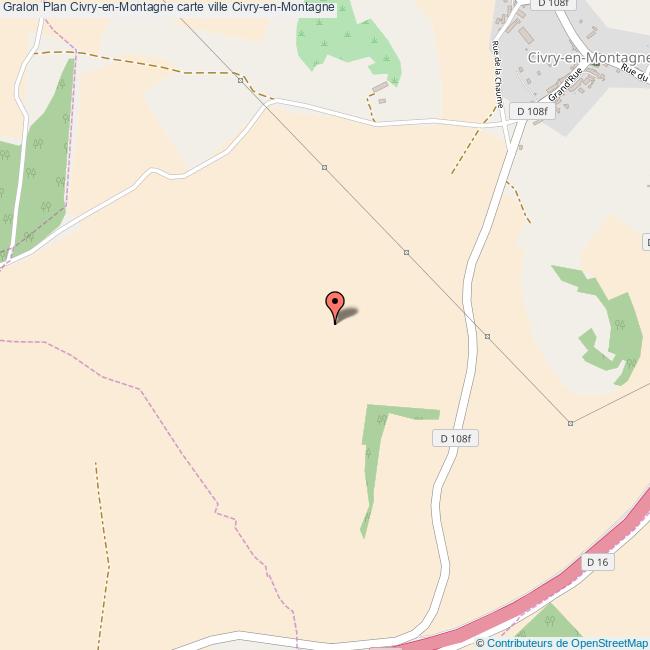 Plan CivryenMontagne carte ville CivryenMontagne