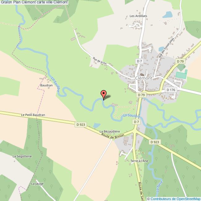 Plan Clémont carte ville Clémont