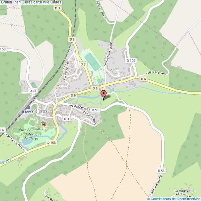 plan ville Clères