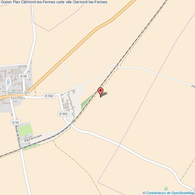 Plan ClermontlesFermes carte ville ClermontlesFermes