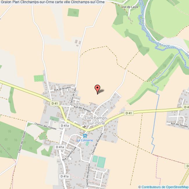 Plan ClinchampssurOrne carte ville ClinchampssurOrne