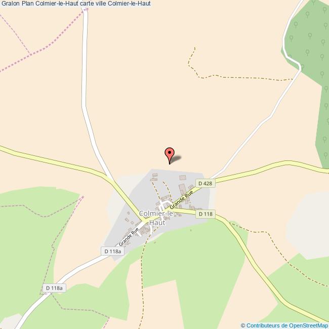 Plan ColmierleHaut carte ville ColmierleHaut