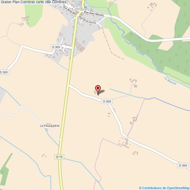 Plan Combres carte ville Combres