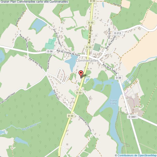Plan Commenailles carte ville Commenailles