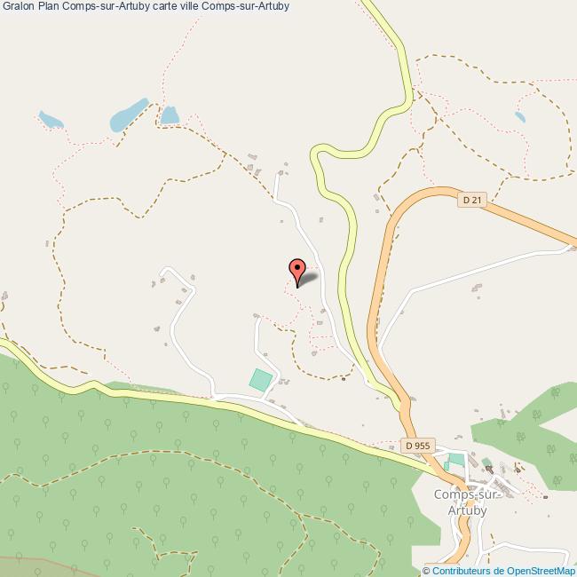 Plan CompssurArtuby carte ville CompssurArtuby