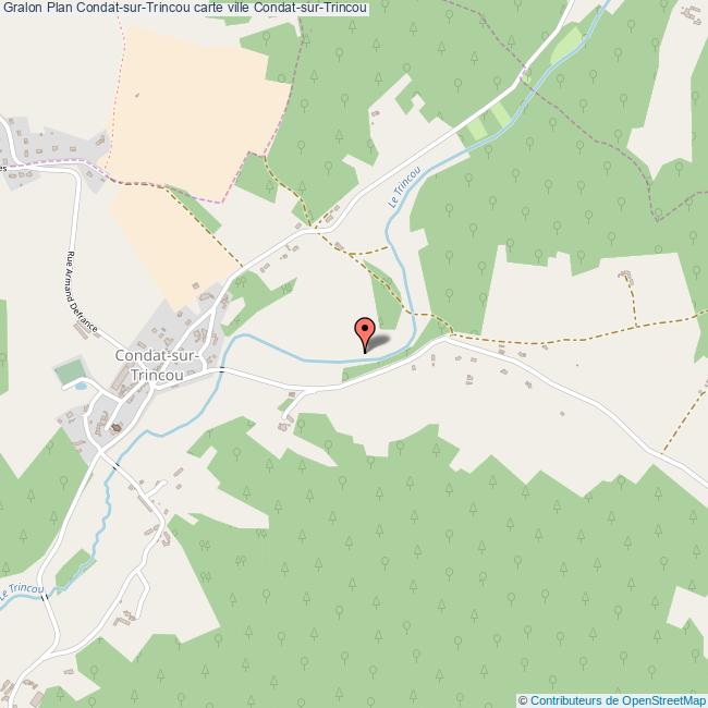 Plan CondatsurTrincou carte ville CondatsurTrincou