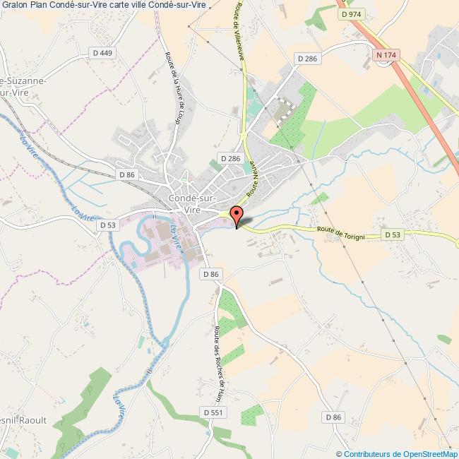 Plan CondésurVire carte ville CondésurVire Plan CondésurVire carte ville CondésurVire