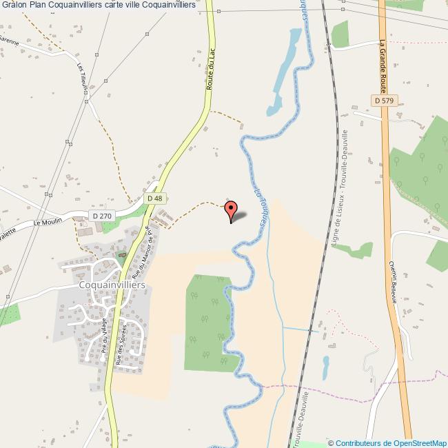 Plan Coquainvilliers carte ville Coquainvilliers
