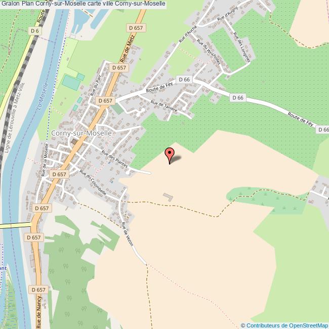 plan Corny-sur-Moselle