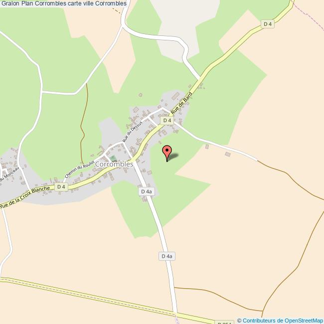 Plan Corrombles carte ville Corrombles