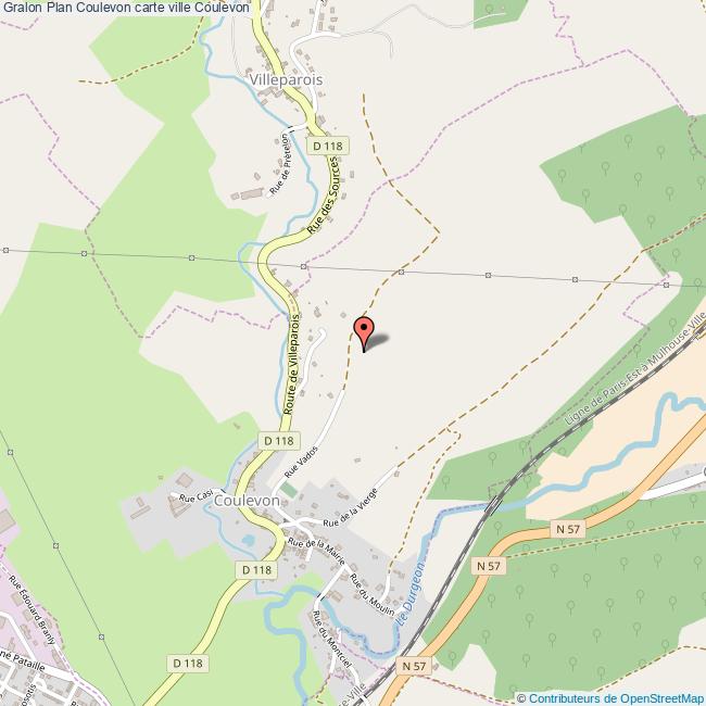 Plan Coulevon carte ville Coulevon