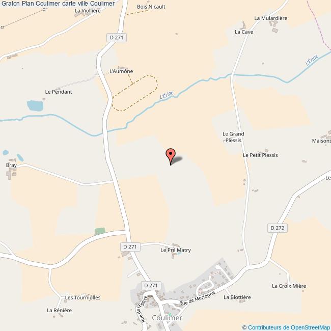 Plan Coulimer carte ville Coulimer