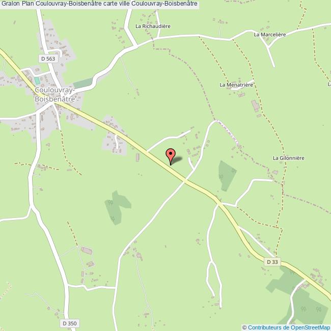 Plan CoulouvrayBoisbenâtre carte ville CoulouvrayBoisbenâtre