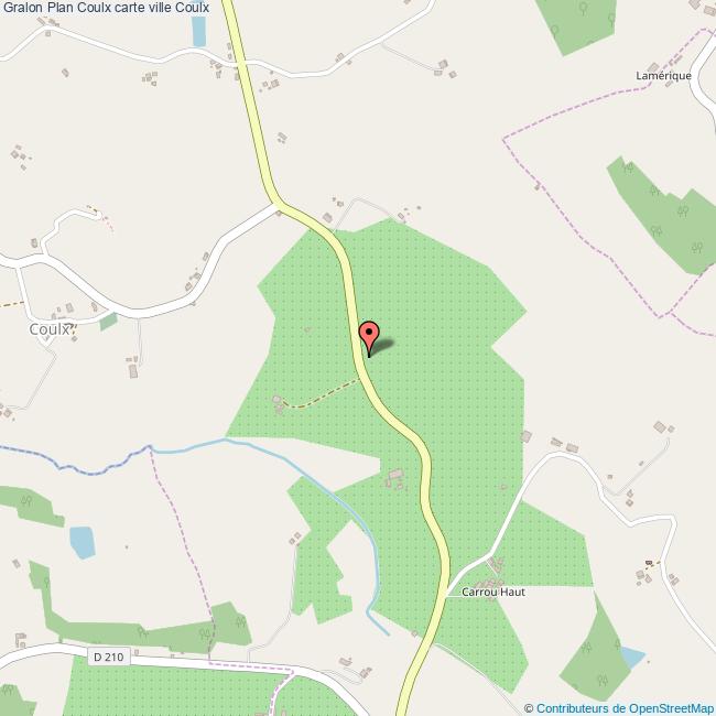 Plan Coulx carte ville Coulx