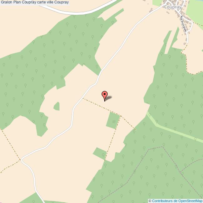 Plan Coupray carte ville Coupray