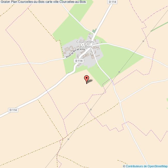 Plan CourcellesauBois carte ville CourcellesauBois