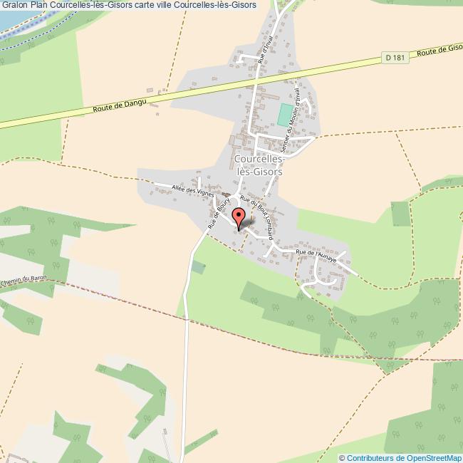 Plan CourcelleslèsGisors carte ville CourcelleslèsGisors