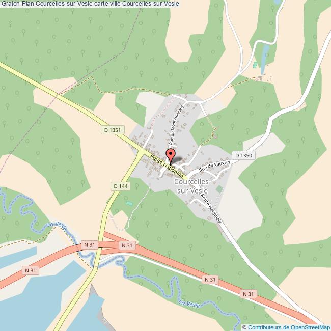 Plan CourcellessurVesle carte ville CourcellessurVesle