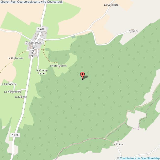 Plan Courcerault carte ville Courcerault