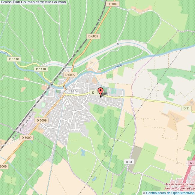 Plan Coursan Carte Ville Coursan Plan Coursan Carte Ville Coursan