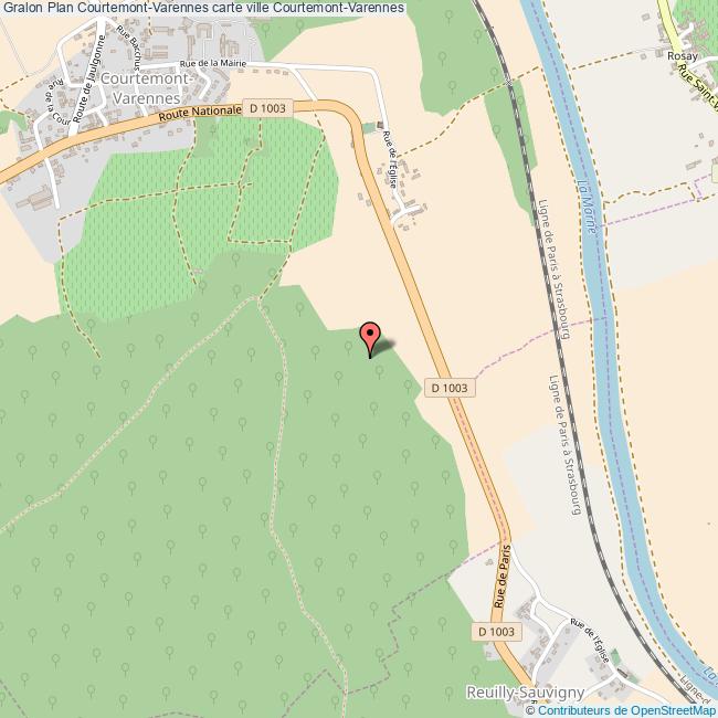 Plan CourtemontVarennes carte ville CourtemontVarennes