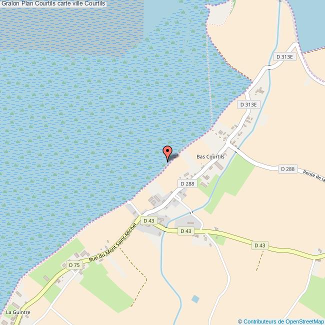 Plan Courtils carte ville Courtils