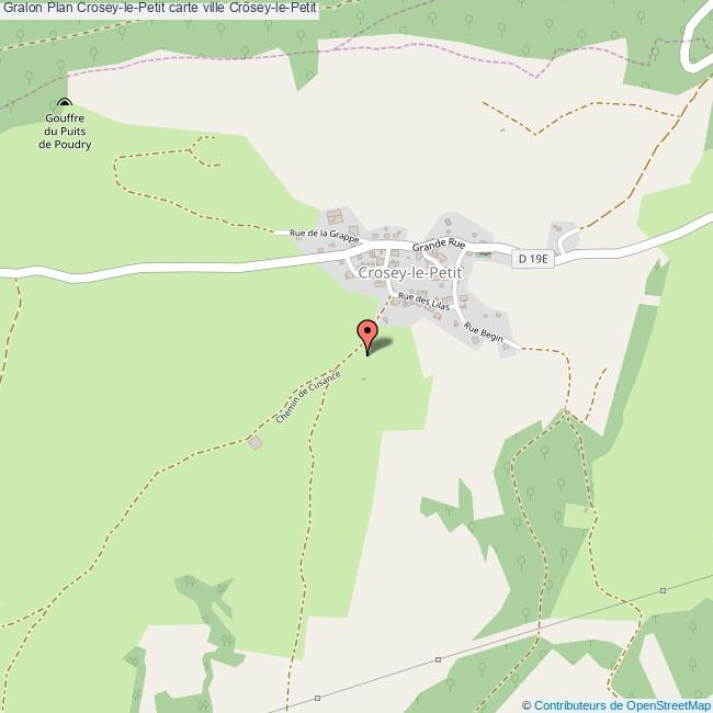 Plan CroseylePetit carte ville CroseylePetit