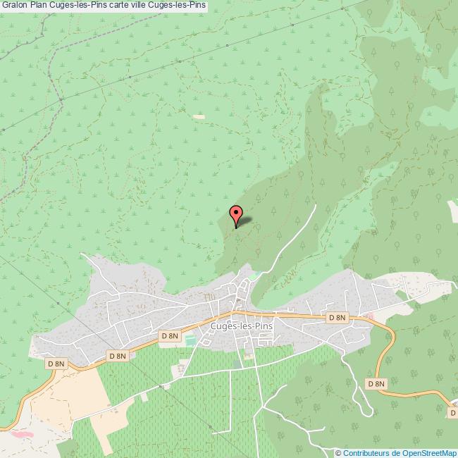 Plan CugeslesPins carte ville CugeslesPins