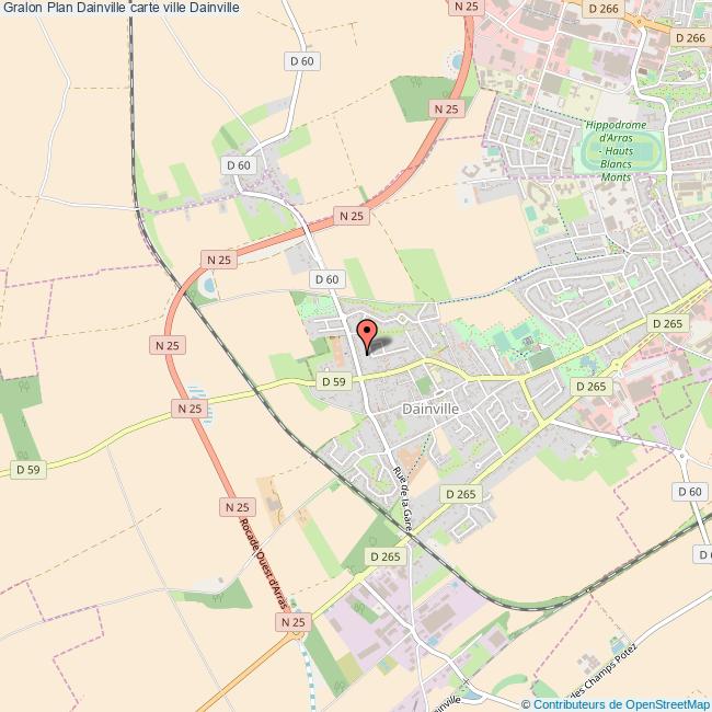 Plan Dainville carte ville Dainville