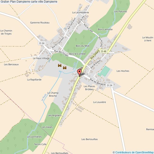Plan Dampierre carte ville Dampierre Plan Dampierre carte ville Dampierre