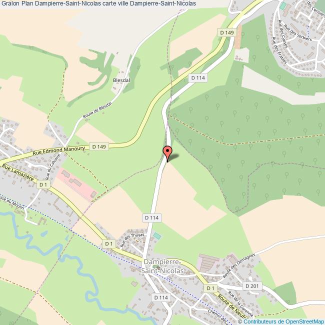 Plan DampierreSaintNicolas carte ville DampierreSaintNicolas