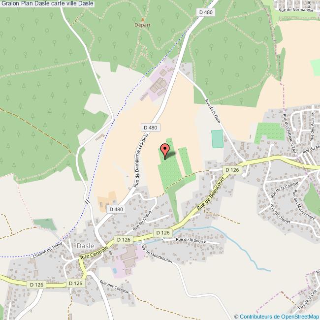 Plan Dasle carte ville Dasle