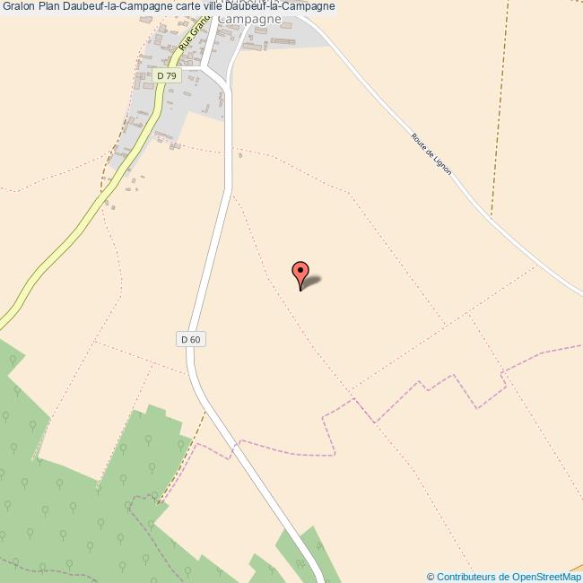 Plan DaubeuflaCampagne carte ville DaubeuflaCampagne