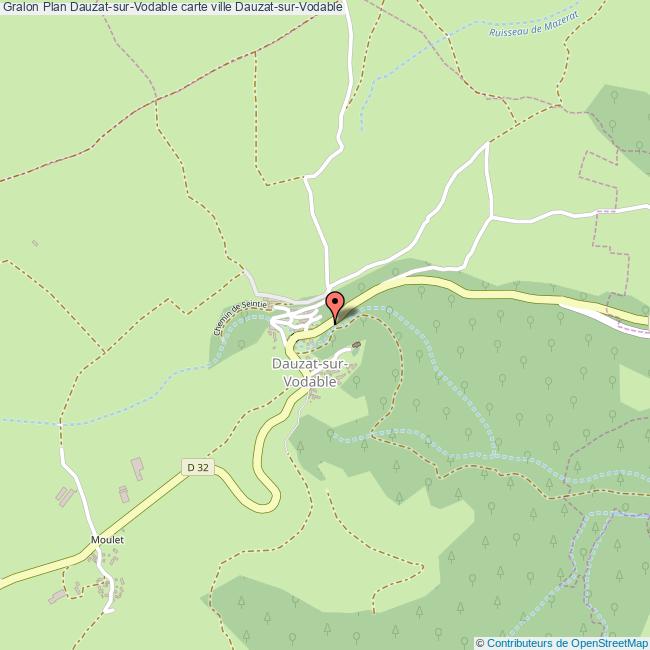 Plan DauzatsurVodable carte ville DauzatsurVodable