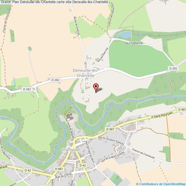 plan Deneuille-lès-Chantelle