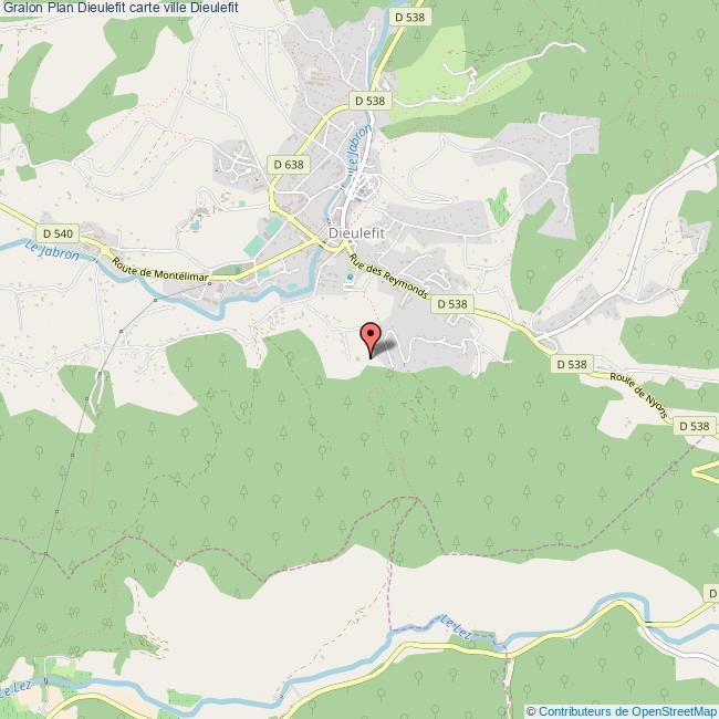 Plan Dieulefit carte ville Dieulefit