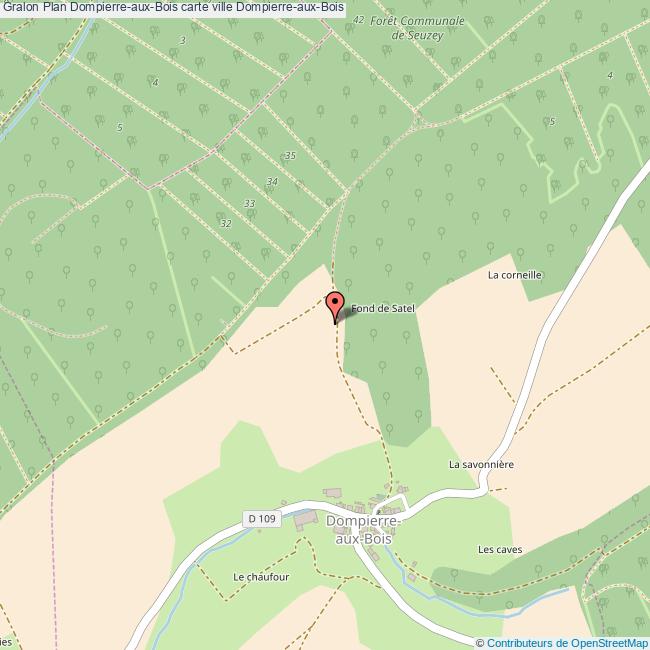 Plan DompierreauxBois carte ville DompierreauxBois