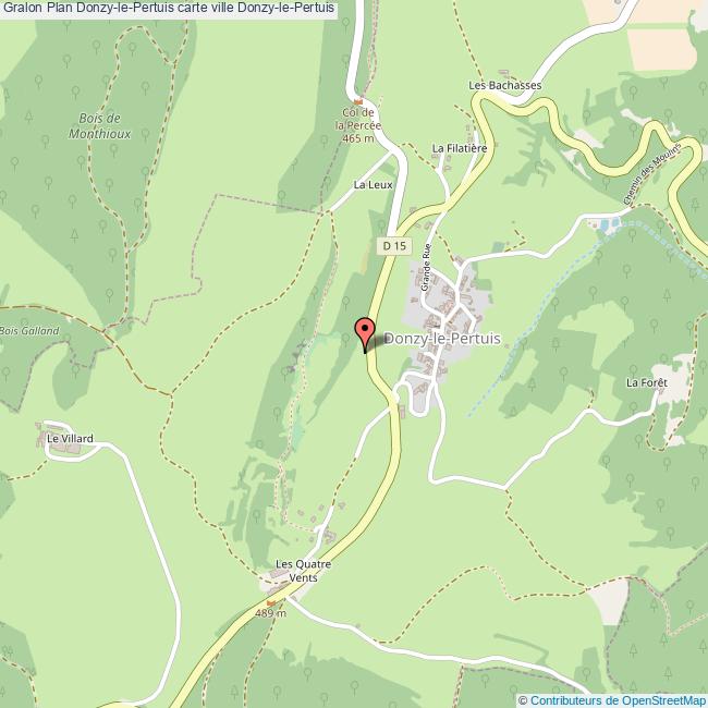 Plan DonzylePertuis carte ville DonzylePertuis