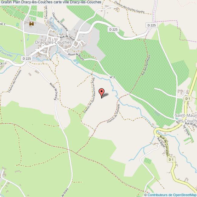 Plan DracylèsCouches carte ville DracylèsCouches